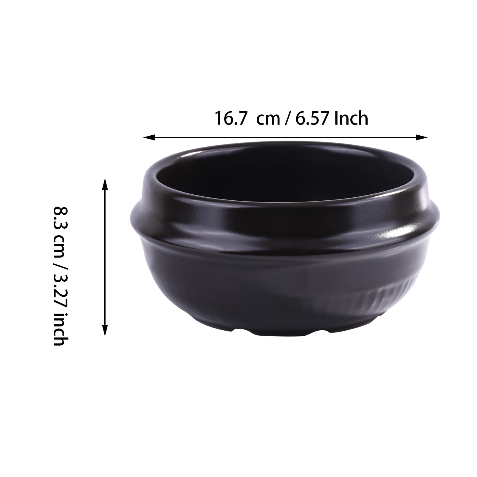 Amazon.com | BOSILI 37oz Korean Ceramic Dolsot Bowl, Large Black